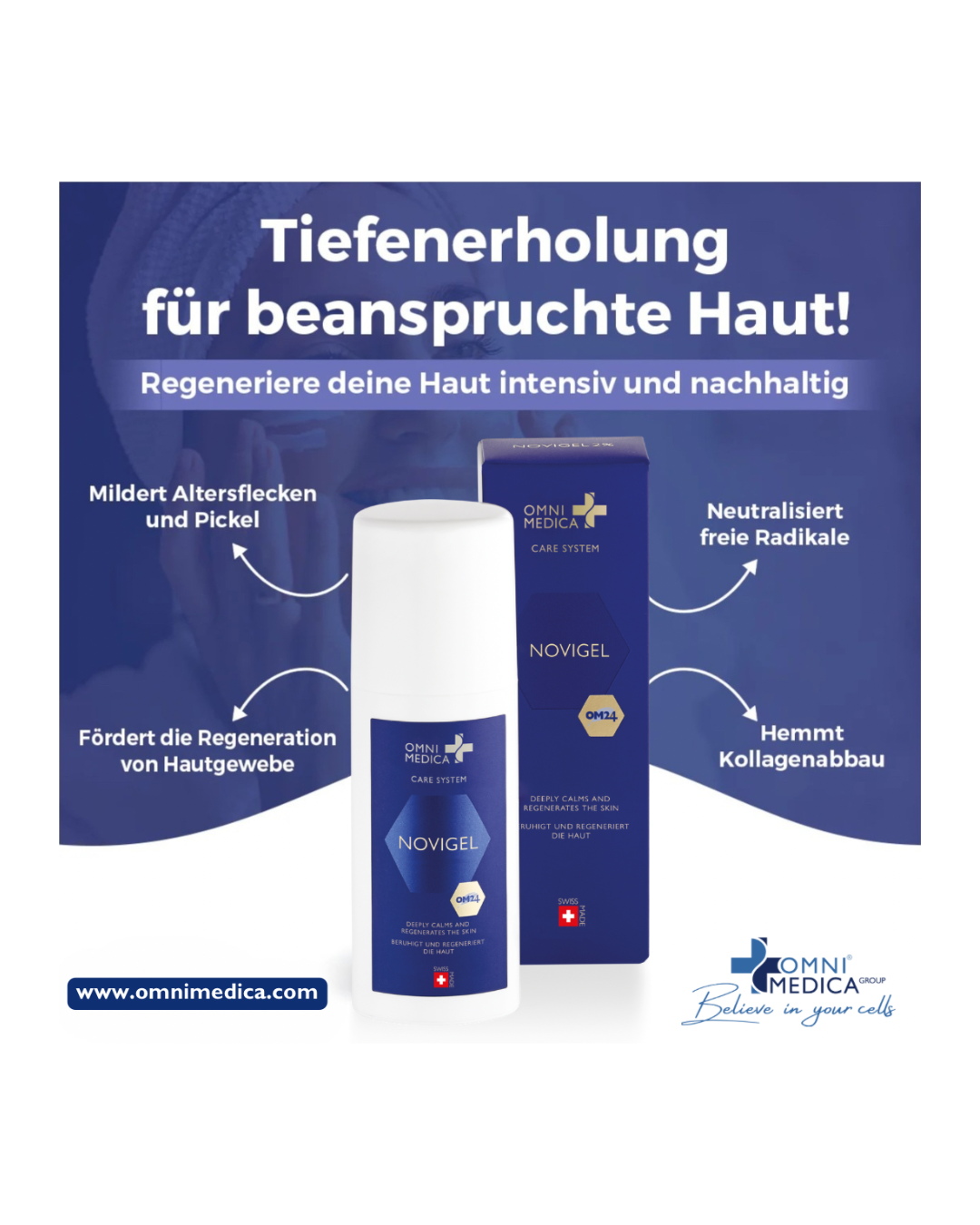 Novigel - Hautregenerations- und Zellschutzserum