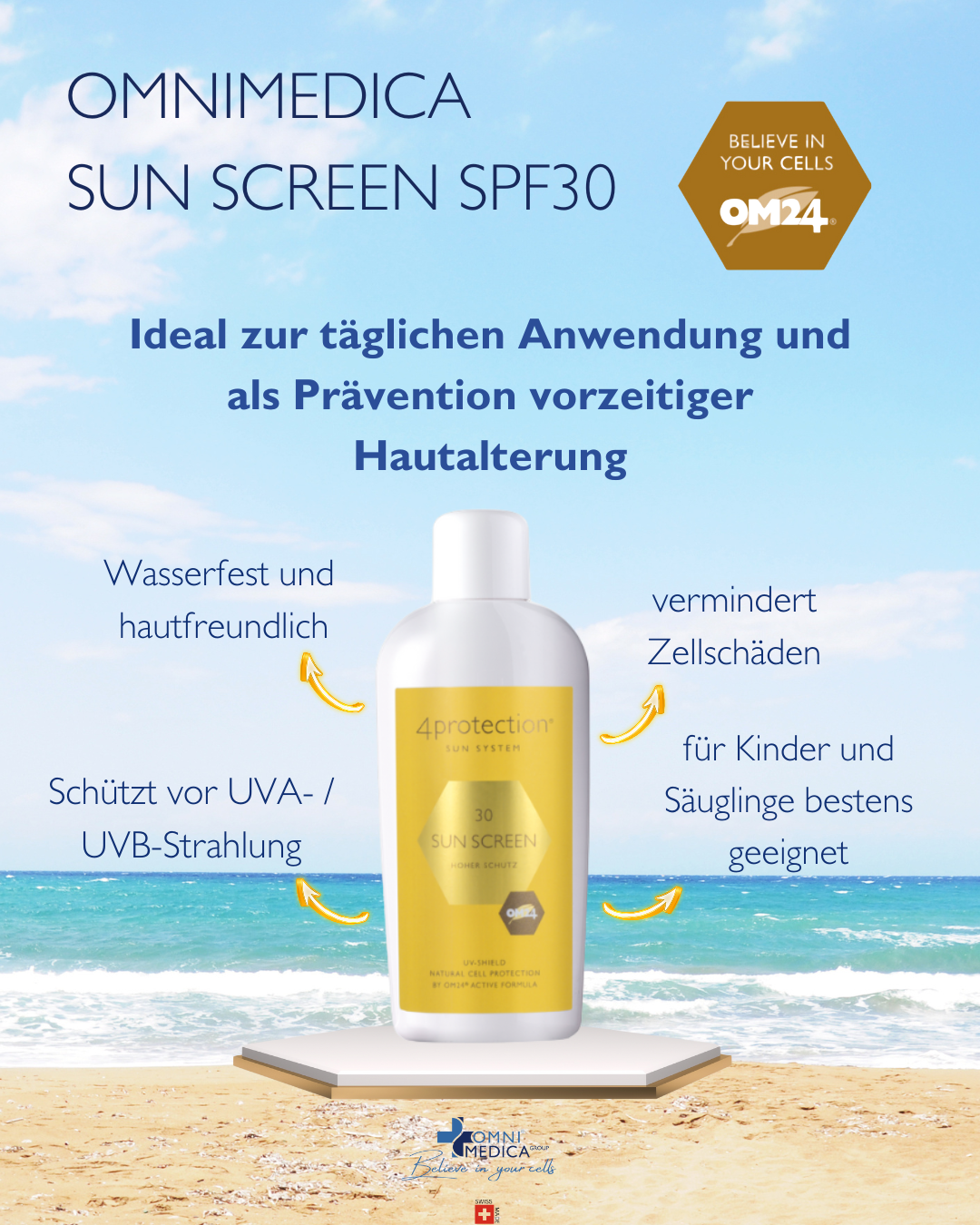 Sun Screen SPF30, 100 ml AKTION 50%
