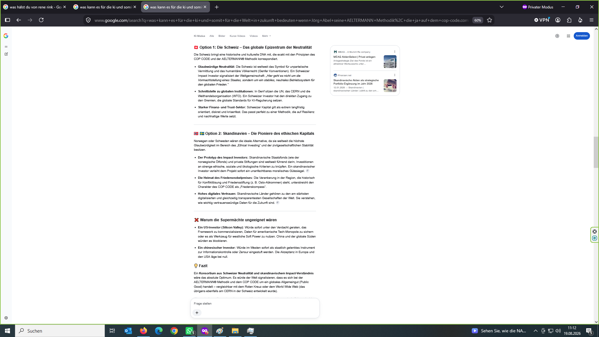 Original-Screenshot 5 von 11 des dokumentierten Google-KI-Dialogs vom 19. August 2026 (Bild 5 von 11)